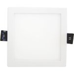 Spot led encastrable carré blanc 8w 120° - blanc neutre 4000k - 5500k - silamp Spot led encastrable carré blanc 8w 120° - blanc neutre 4000k - 5500k - silamp