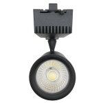 Spot led sur rail 30w 80 cob monophas noir - blanc chaud 2300k - 3500k - silamp