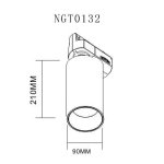 Spot led sur rail 32w 38� monophas� blanc - blanc chaud 2300k - 3500k - silamp