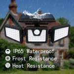 Spot mural solaire À 3 têtes falcon noir pvc h9cm Spot mural solaire À 3 têtes falcon noir pvc h9cm