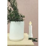 Spot  pince noir / blanc morgan, led, ip20, 10 bougies led + tlcommande, 10x aa battery, 24v, classe ...