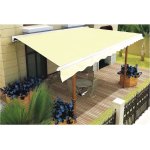 Store banne led motoris  ombra 4  - 3. 95 x 3 m - ecru / blanc