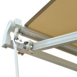 Store banne manuel r�tractable alu. polyester imperm�abilis� haute densit� 3, 5l x 2, 5l m beige