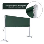 Store double pente manuel rétractable inclinaison réglable métal polyester imperméabilisé 3, 95l x 2, ... Store double pente manuel rétractable inclinaison réglable métal polyester imperméabilisé 3, 95l x 2, ...
