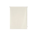 Store enrouleur 120x175 beige opaque polister 100% fixation au mur ou au plafond