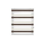 Store enrouleur 160x180 crme nuit et jour tricolore fixation au mur ou au plafond