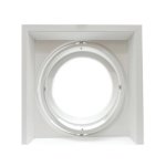 Support double encastrable pour ampoules led ar111 - blanc - silamp