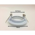 Support spot encastrable gu10 rond en acier couleur inox (pack de 10) - aluminium - silamp