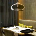 Suspension design 1xe27 verre chrome