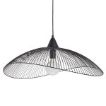 Suspension, design mtal noir seynave kasteli 1 lumire(s) d. 65 cm
