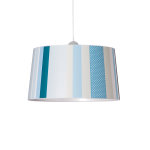 Suspension enfant 1xe27 lignes bleues