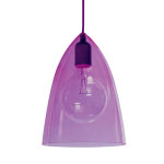 Suspension enfant 1xe27 verre violet