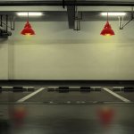 Suspension industriel 1xe27 metal rouge