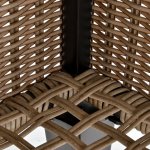 Table basse de jardin style cosy chic - table basse relevable - métal Époxy résine tressée imitation ... Table basse de jardin style cosy chic - table basse relevable - métal Époxy résine tressée imitation ...