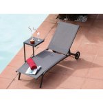 Table basse violette - acier - grise