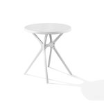 Table bistrot blanche ronde victor