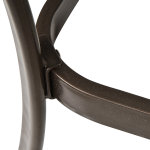 Table carrée bistro de jardin dim. 72l x 72l x 94h cm métal Époxy résine tressée chocolat plateau verre ... Table carrée bistro de jardin dim. 72l x 72l x 94h cm métal Époxy résine tressée chocolat plateau verre ...