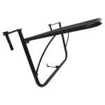 Table suspendue pour balcon dim. 60l x 56, 5l cm hauteur rglable 3 niveaux mtal poxy noir