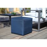 Tabouret cub - alu / tpep - bleu