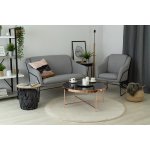 Tapis bunny cercle beige imitation de fourrure de lapin cercle 160 cm