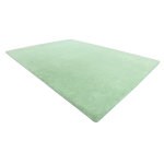 Tapis bunny vert imitation de fourrure de lapin 80x150 cm