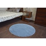 Tapis cercle shaggy micro gris cercle 120 cm