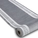 Tapis de coluoir structural mefe 2813 cadre, clé grecque deux niveaux de molleton gris 70 cm 70x100 cm ... Tapis de coluoir structural mefe 2813 cadre, clé grecque deux niveaux de molleton gris 70 cm 70x100 cm ...