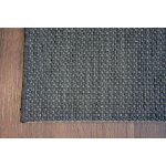 Tapis en corde sizal flat 48663 / 090 noir lisse 160x230 cm