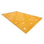 Tapis pour enfants hearts jeans, vintage c?urs - orange 150x350 cm