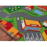 Tapis enfant ruelles petit village 200x200 cm
