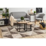 Tapis feel 5672 / 15055 triangles beige et marron / cr�me 180x270 cm