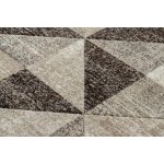 Tapis feel 5672 / 15055 triangles beige et marron / cr�me 240x330 cm