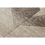Tapis feel 5673 / 15055 chevron beige et marron / cr�me 80x150 cm