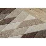 Tapis feel 5674 / 15055 losanges beige et marron / cr�me 180x270 cm