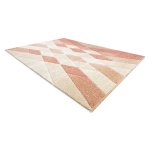 Tapis feel 5674 / 17911 diamants beige / terre cuite 140x190 cm Tapis feel 5674 / 17911 diamants beige / terre cuite 140x190 cm