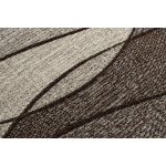 Tapis feel 5675 / 15011 vagues marron fonc� / beige / cr�me 200x290 cm