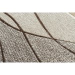 Tapis feel 5675 / 15033 vagues marron / beige / gris 240x330 cm Tapis feel 5675 / 15033 vagues marron / beige / gris 240x330 cm