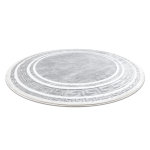 Tapis gloss cercle moderne 2813 27 lgant, cadre, grec gris cercle 150 cm