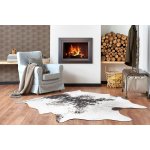 Tapis imitation peau de vache, vache g5074 - 1, cuir marron 155x195 cm