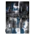 Tapis intero art 3d abstraction bleu 120x170 cm