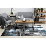 Tapis intero art 3d abstraction bleu 280x370 cm