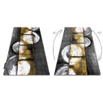 Tapis intero phono 3d carr�s or 180x270 cm