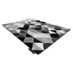 Tapis intero platin 3d triangles gris 80x150 cm