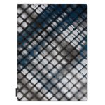 Tapis intero reflex 3d treillis bleu 280x370 cm