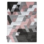 Tapis intero technic 3d diamants triangles rose 120x170 cm
