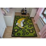Tapis kids chat vert c414 140x190 cm