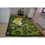 Tapis kids chat vert c414 160x220 cm