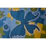 Tapis kids papillon bleu c429 240x330 cm