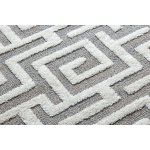 Tapis maroc p655 labyrinthe, grec gris / blanc franges berbère marocain shaggy 120x170 cm Tapis maroc p655 labyrinthe, grec gris / blanc franges berbère marocain shaggy 120x170 cm