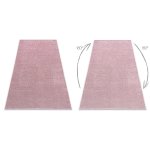 Tapis - moquette santa fe rose ple 60 plaine couleur unie 170x230 cm